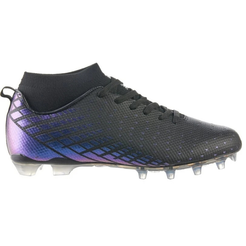 Riddell Podium 172760 Men's Black Mid Top Firm Ground Football Cleats UWU502